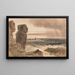 paisaje marino con rocas, Lizard, Cornualles - Peter DeWint — cuadro enmarcado en la pared