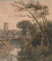 El viejo puente - Peter De Wint — vista de la obra