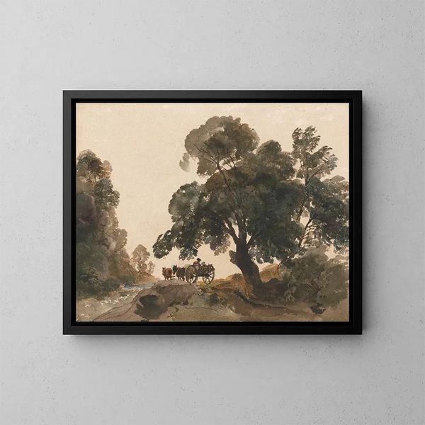 La Charrette - Peter DeWint — framed artwork on a wall