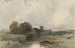 Paisaje nocturno con las ruinas de la abadía de Kirkstall Yorkshire - Peter De Wint — vista de la obra