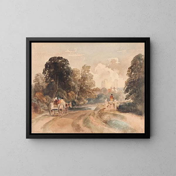 Paisaje - Peter De Wint — cuadro enmarcado en la pared