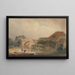 Escena junto al río, Viejo molino - Peter De Wint — cuadro enmarcado en la pared