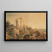 Vista del castillo de Lympne, Kent - Peter De Wint — cuadro enmarcado en la pared
