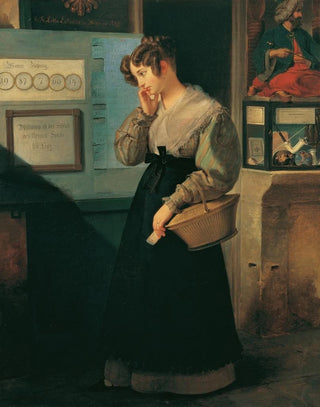 Peter Fendi - Mdchen Vor Dem Lotteriegewlbe.webp