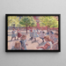 Children playing on Enghave Square - Peter Hansen — framed artwork on a wall