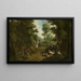 Caza al Jabalí - Peter Jacob Horemans — cuadro enmarcado en la pared