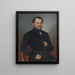 retrato de M. Dluhovits - Peter Michal Bohúň — cuadro enmarcado en la pared