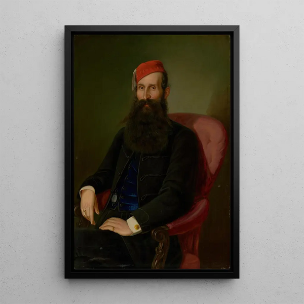 Peter Michal Boh - Portrait of a Man in a Fez Portrait of Koloman Kubny.webp