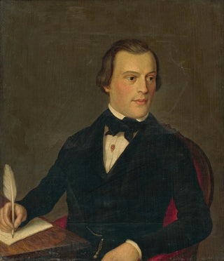 Peter Michal Boh - Portrait of a Writing Man.webp
