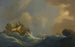 A shipwreck in rough weather Another ship in the distance - Peter Monamy — artwork view