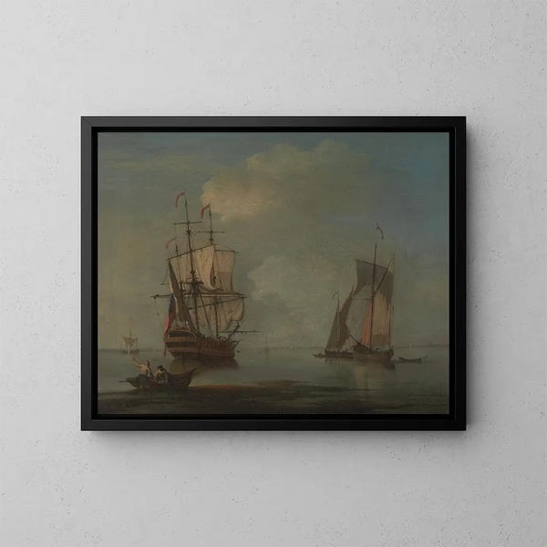 Una noche tranquila - Peter Monamy — cuadro enmarcado en la pared