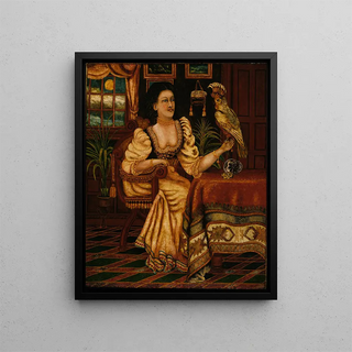 Peter Oliver Foss - Woman with Cockatoo.webp