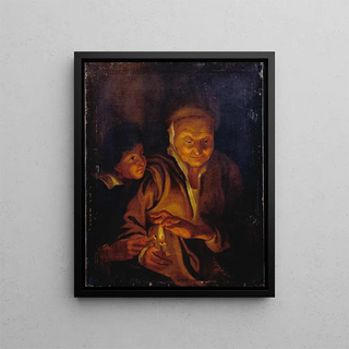 Peter Paul Rubens - A Boy lighting a Candle from one held by an Old Woman.webp