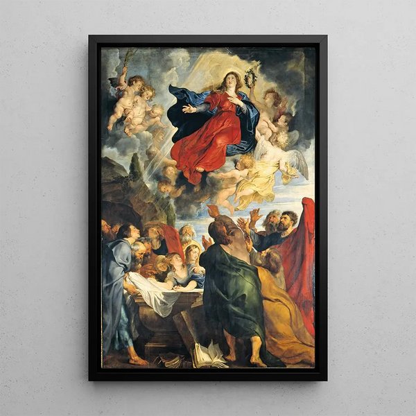 Asunción de María - Peter Paul Rubens — cuadro enmarcado en la pared