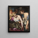 Atalante y Méléagre - Peter Paul Rubens — cuadro enmarcado en la pared