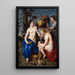 Ceres with two nymphs - Peter Paul Rubens — framed artwork on a wall