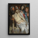Cristo en la paja - Peter Paul Rubens — cuadro enmarcado en la pared