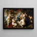 Diane y Calisto - Peter Paul Rubens — cuadro enmarcado en la pared