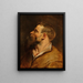 Cabeza de hombre barbudo - Peter Paul Rubens — cuadro enmarcado en la pared