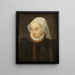 Portrait Painting of Adriana Gras - Peter Paul Rubens — framed artwork on a wall