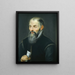 Retrato de Jacobus Moretus - Peter Paul Rubens — cuadro enmarcado en la pared