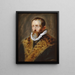 Retrato de Juste Lipse - Peter Paul Rubens — cuadro enmarcado en la pared