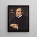 Retrato de Petrus Pantinus - Peter Paul Rubens — cuadro enmarcado en la pared