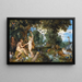 El Jardín del Edén con la Caída del Hombre - Peter Paul Rubens — cuadro enmarcado en la pared