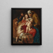 La Santa Familia con Santa Isabel, San Juan y una paloma - Peter Paul Rubens — cuadro enmarcado en la pared