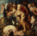 Reproducción del cuadro El Sileno ebrio con un sátiro - Seguidor de Pierre Paul Rubens