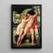 Venus y Adonis - Peter Paul Rubens — cuadro enmarcado en la pared