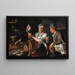 Escena de cocina - Peter Wtewael — cuadro enmarcado en la pared