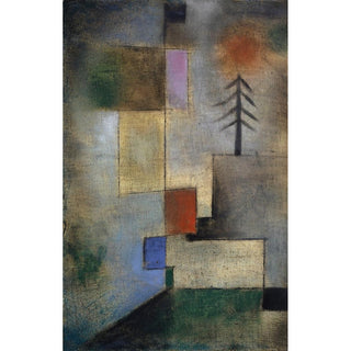 Petit tableau de sapins - Paul Klee | Reproduction Tableau Décoration murale affiche copie