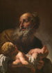 Siméon con el Niño Jesús - Petr Brandl — vista de la obra