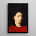 Portrait of a man - Petrus Christus — framed artwork on a wall
