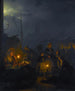 Dutch Market under Moonlight - Petrus van Schendel — artwork view