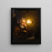 San Jerónimo - Petrus van Schendel — cuadro enmarcado en la pared