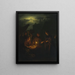 The apple seller - Petrus van Schendel — framed artwork on a wall