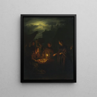Petrus van Schendel - The Apple Seller.webp