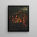 El vendedor de juegos - Petrus van Schendel — cuadro enmarcado en la pared
