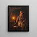 La cabina de noche - Petrus van Schendel — cuadro enmarcado en la pared