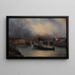 La Seine, maisons - Pharamond Blanchard — cuadro enmarcado en la pared