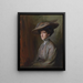 Mme Herbert Asquith, más tarde condesa de Oxford y de Asquith - Philip Alexius de László — cuadro enmarcado en la pared