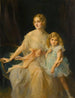 Portrait of Mrs. Claude Leigh and Miss Virginia Leigh - Philip Alexius de László — artwork view