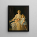 Portrait of Mrs. Claude Leigh and Miss Virginia Leigh - Philip Alexius de László — framed artwork on a wall