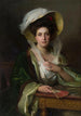 Portrait of a lady with a large hat - Philip Alexius de László — artwork view