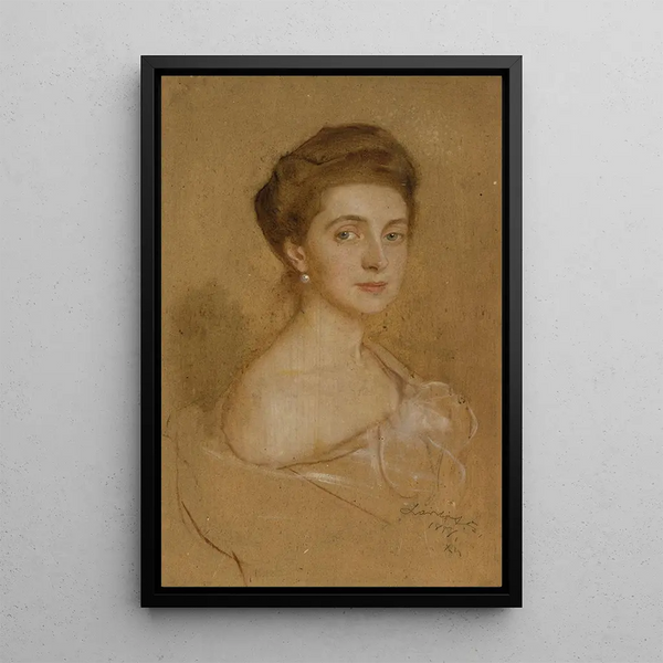 Philip Alexius de Lszl - Portrait of a lady with a pearl.webp