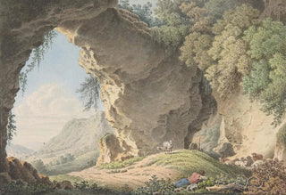 Philip Heinrich Dunker - Rocky Landscape with Sleeping Shepherd.webp