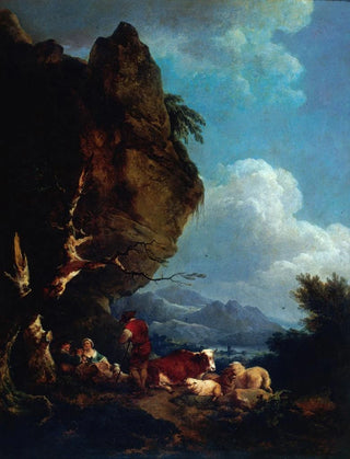 Philip James de Loutherbourg - Paysage anim de bergers.webp