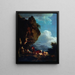 Paisaje animado de pastores - Philip James de Loutherbourg — cuadro enmarcado en la pared